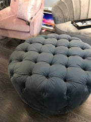 Darby footstool in grey or berry Instore purchase only /collection