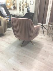 Sia swivel Chair in blush pink totally stunning ! Reduced instore