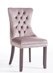 8 x Kayla velvet grey dining chairs Instore.