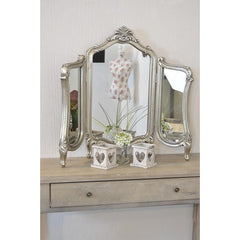 Gold Boudoir Tri Mirror