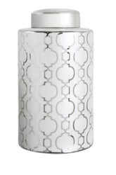 Marrakech Silver Large Round Ginger Jar instore clearance only