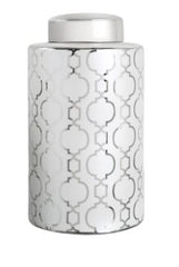 Marrakech Silver Large Round Ginger Jar instore clearance only