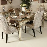 Marrakech Mirrored 180 cm Dining Table REDUCED TO CLEAR Instore purchase for collection .