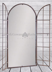 LARGE ARCH WINDOW METAL MIRROR 2 colours available Instore purchase