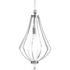 Tanaro luxury tear drop pendant in Nickel for collection only