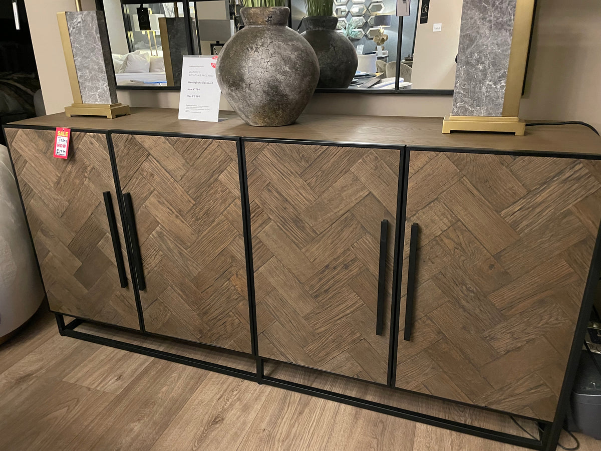 Herringbone Sideboard on clearance offer purchase view and pay  Instore only