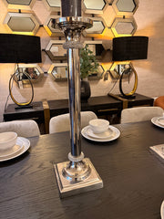 Nickel  X-large stunning candle holder Reduced below cost 1 piece -Free delivery or collect and get a free €20 gift card