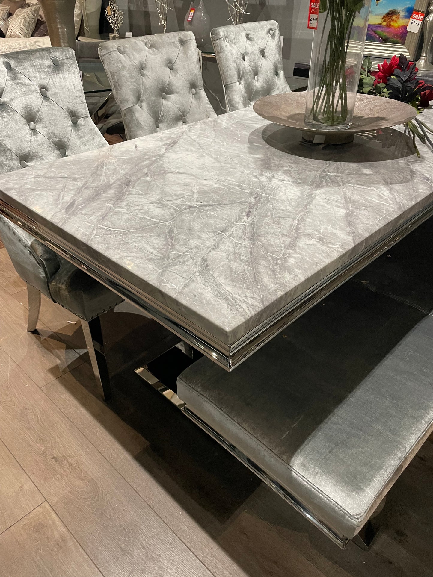 Ex display marble dining tables on clearance offer. View Instore to purchase and pay