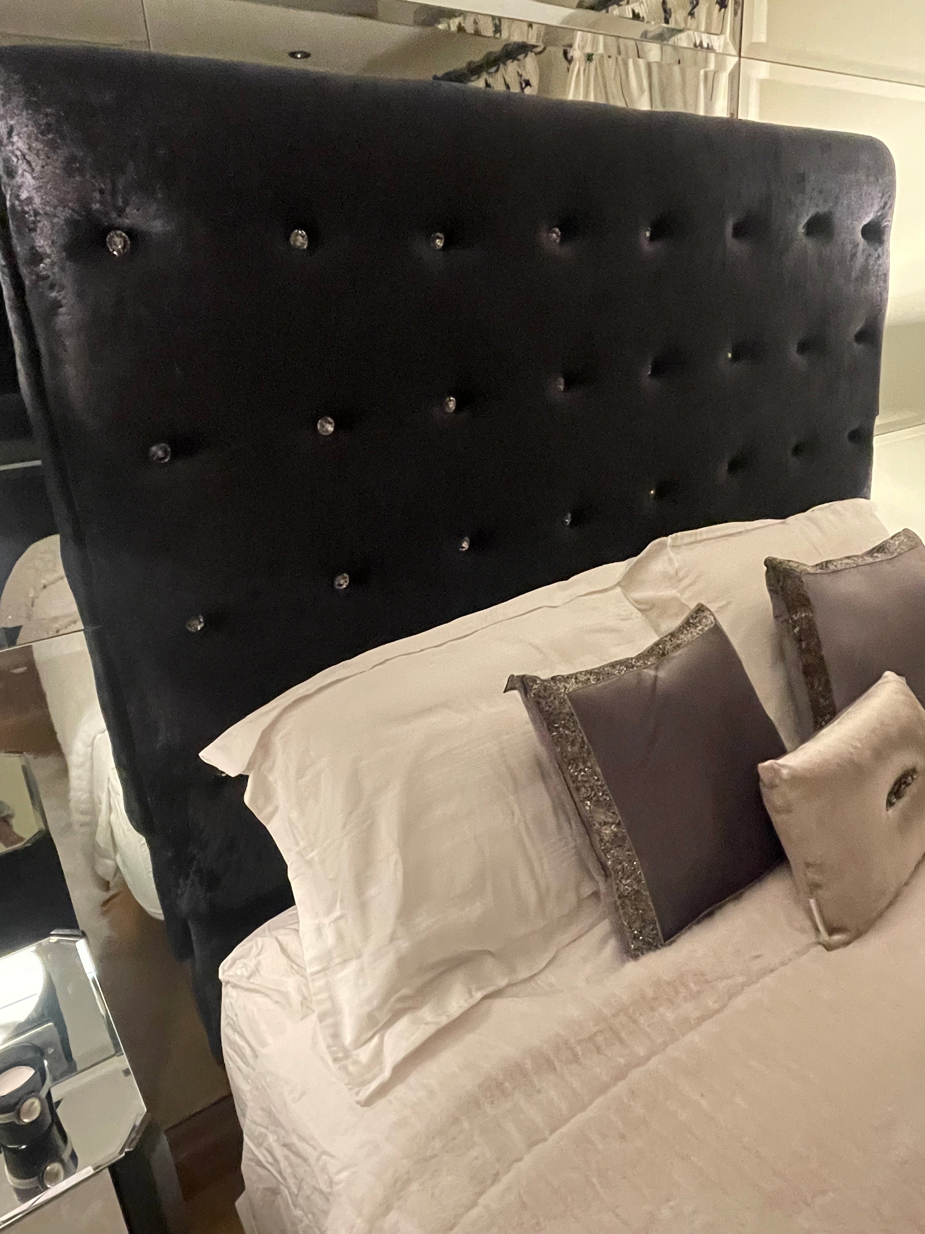 Bedroom  including king size bed and cabinets plus lamps private collection for sale