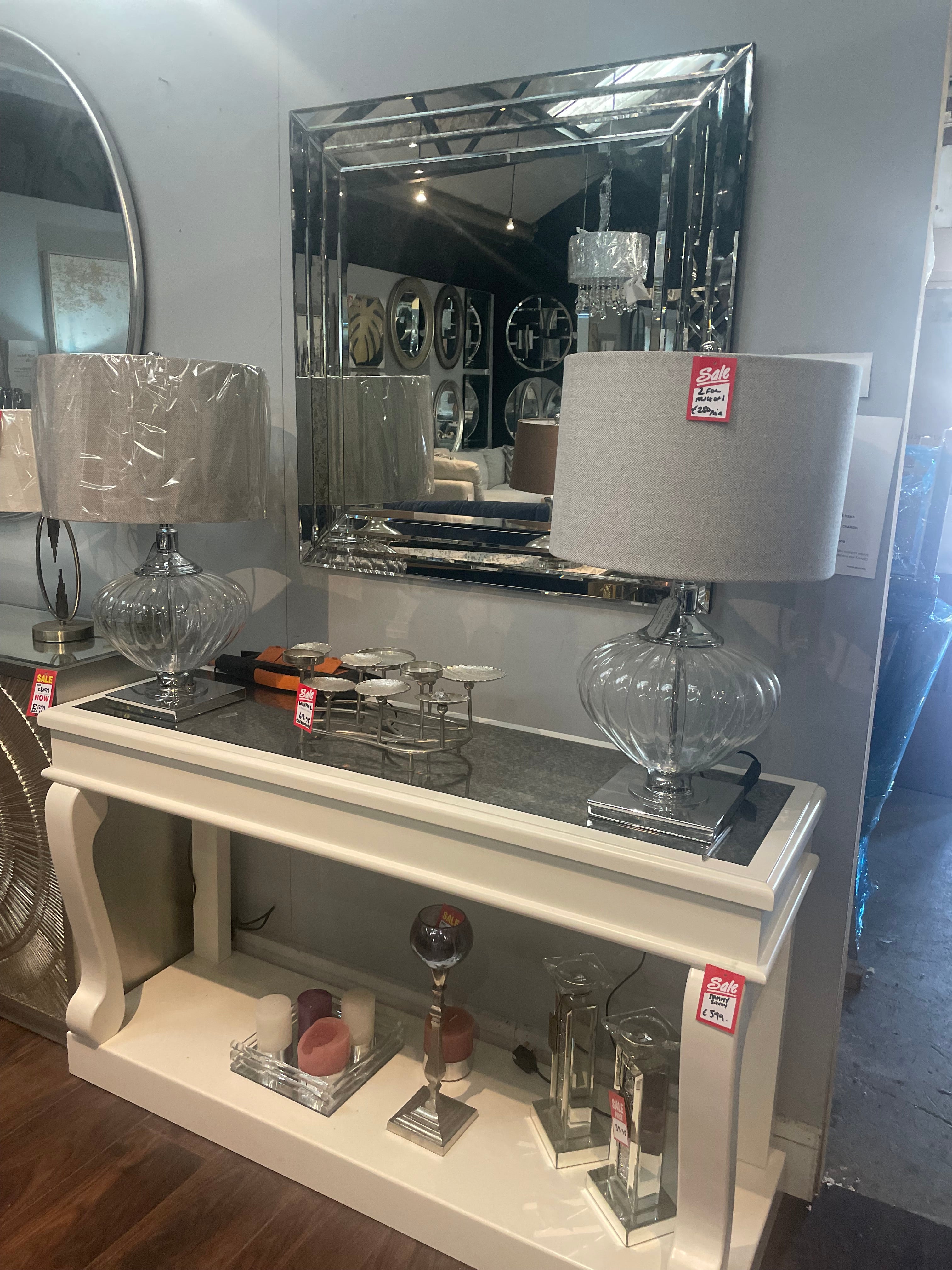 Mirrors on Disposal Sale Offer in our outlet store . Purchase Instore only. Check out our images here