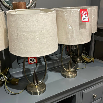Pair of lamps incl shades on clearance offer .collect only