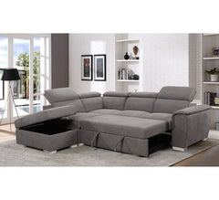 Sandra 2 corner suite multi function sofa  with storage and pull out bed function