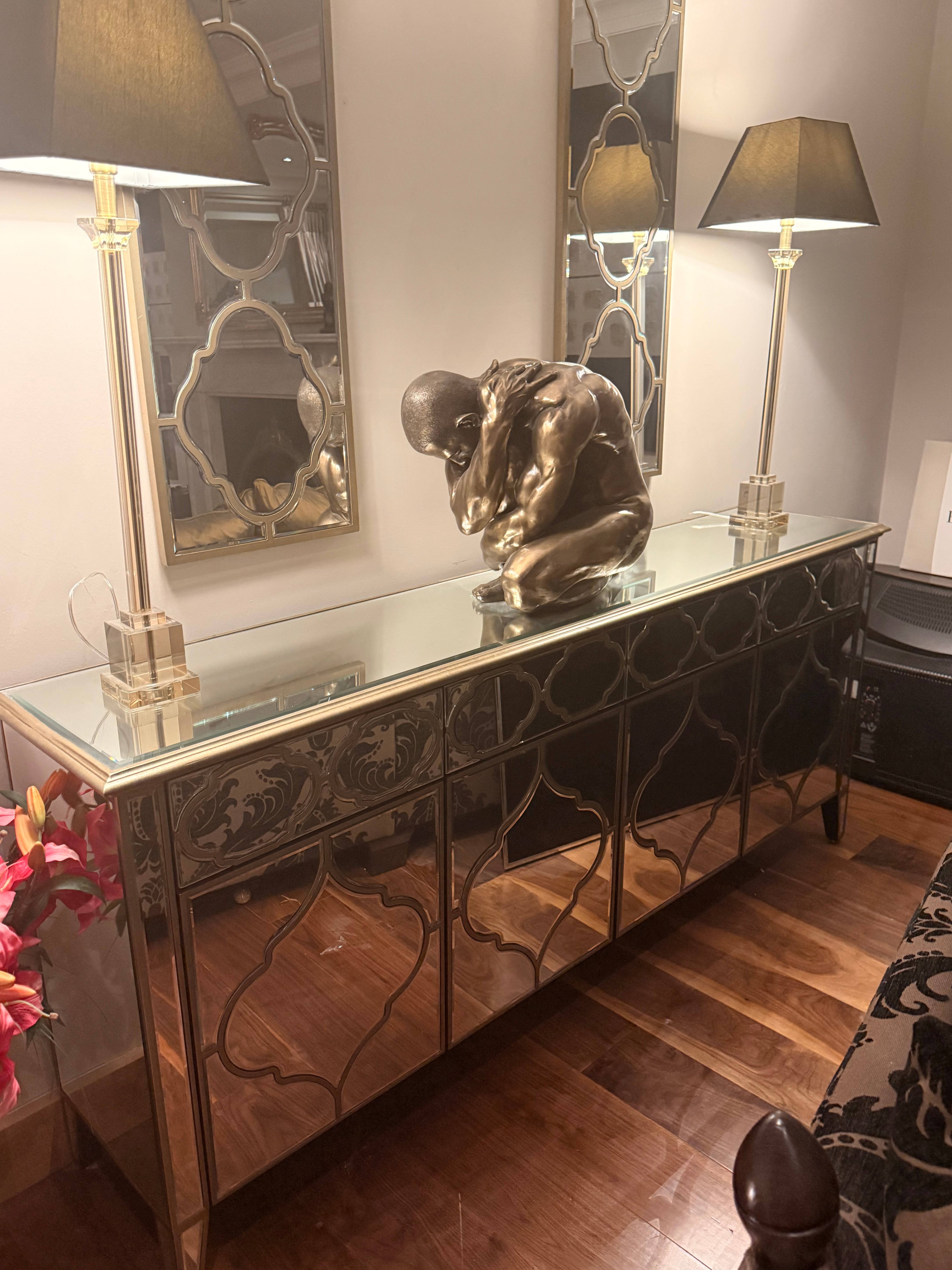 Marrakech 4 door  mirrored sideboard  half price simply fabulous luxury . Instore purchase only !