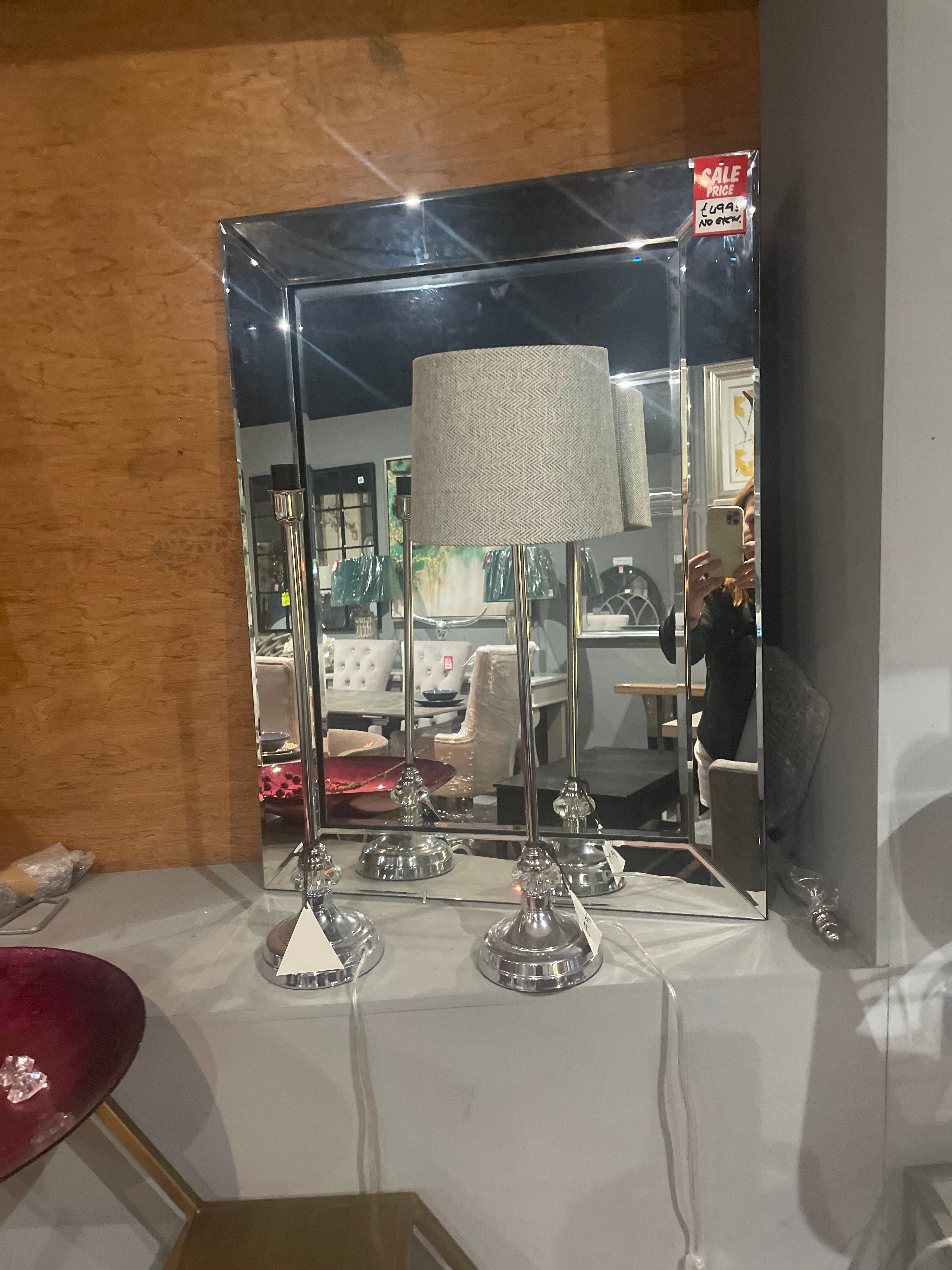 Mirrors on Disposal Sale Offer in our outlet store . Purchase Instore only. Check out our images here