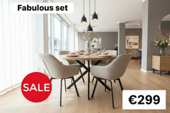Pamela round 120 cm dining  table 1 only ex showroom