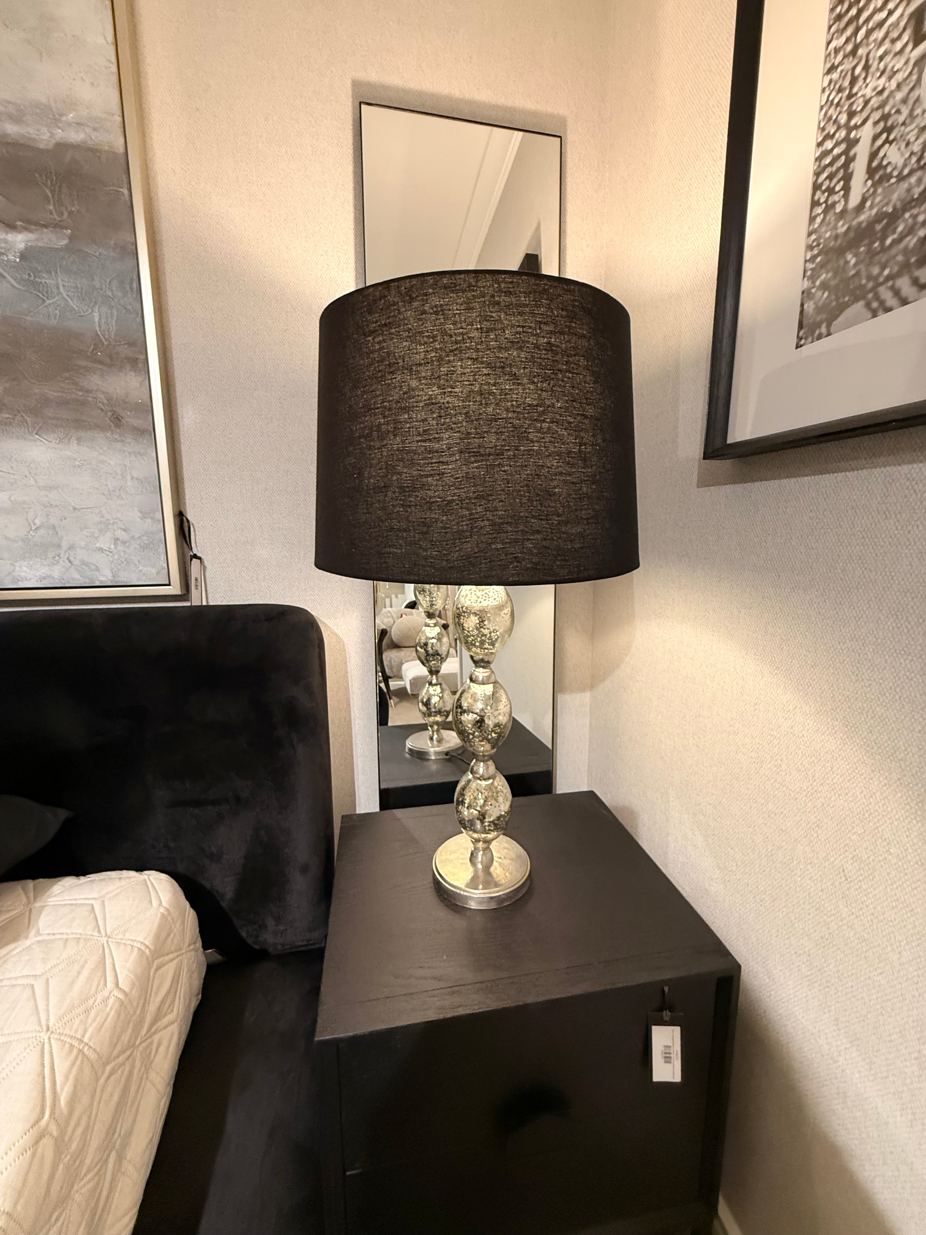 ANTIQUE  OVAL BUBBLE TABLE LAMP half price clearance instore collect or pay postage