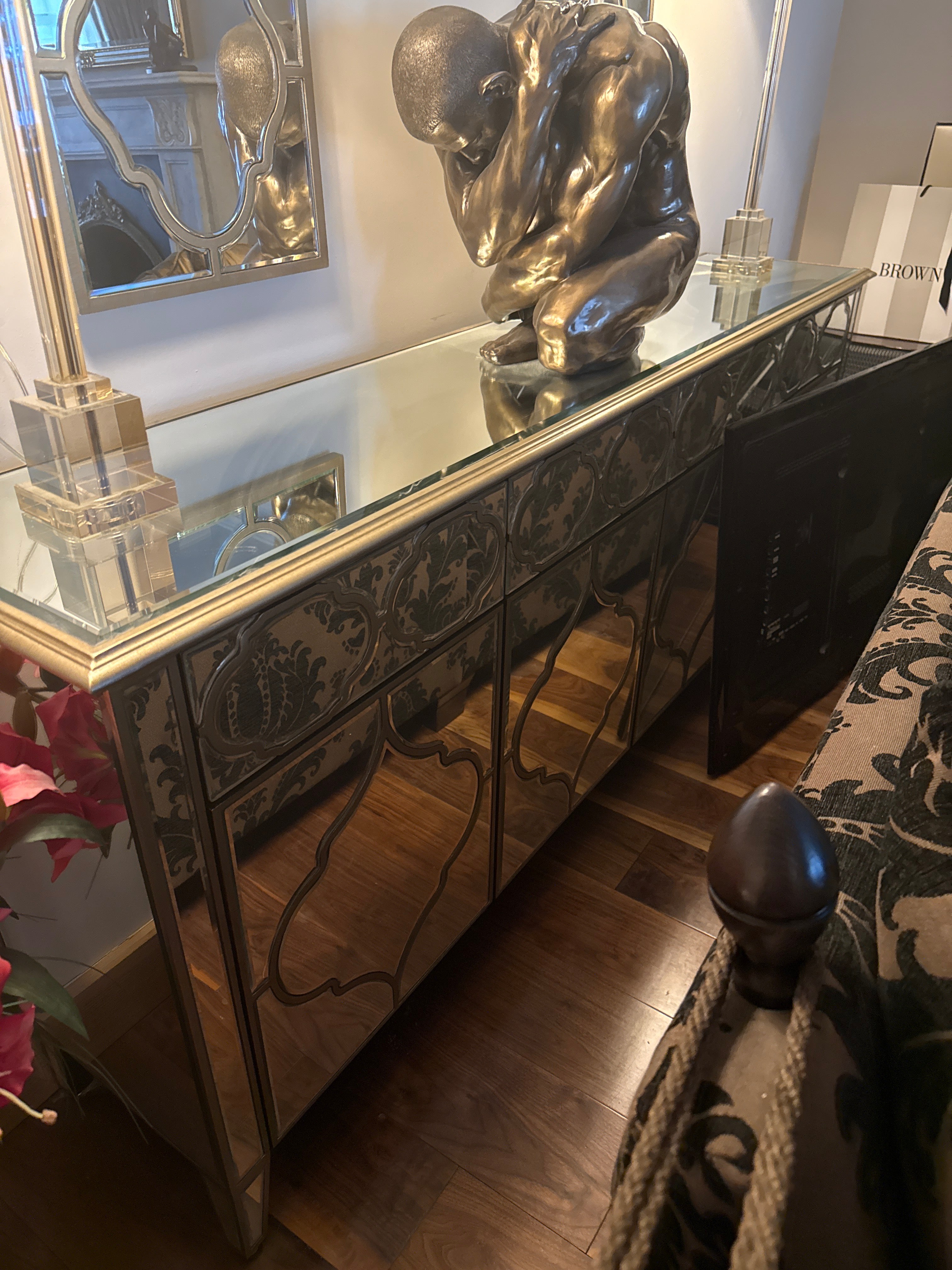 Marrakech 4 door  mirrored sideboard  half price simply fabulous luxury . Instore purchase only !