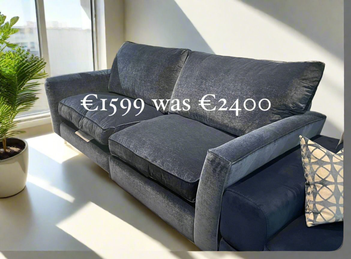 Westbridge Maxwell extra large sofa in kyra indigo reduced by €600 View Instore
