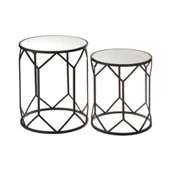 Set Of 2 Avantis  October Polygonal Frame Tables Save 100. Collection only