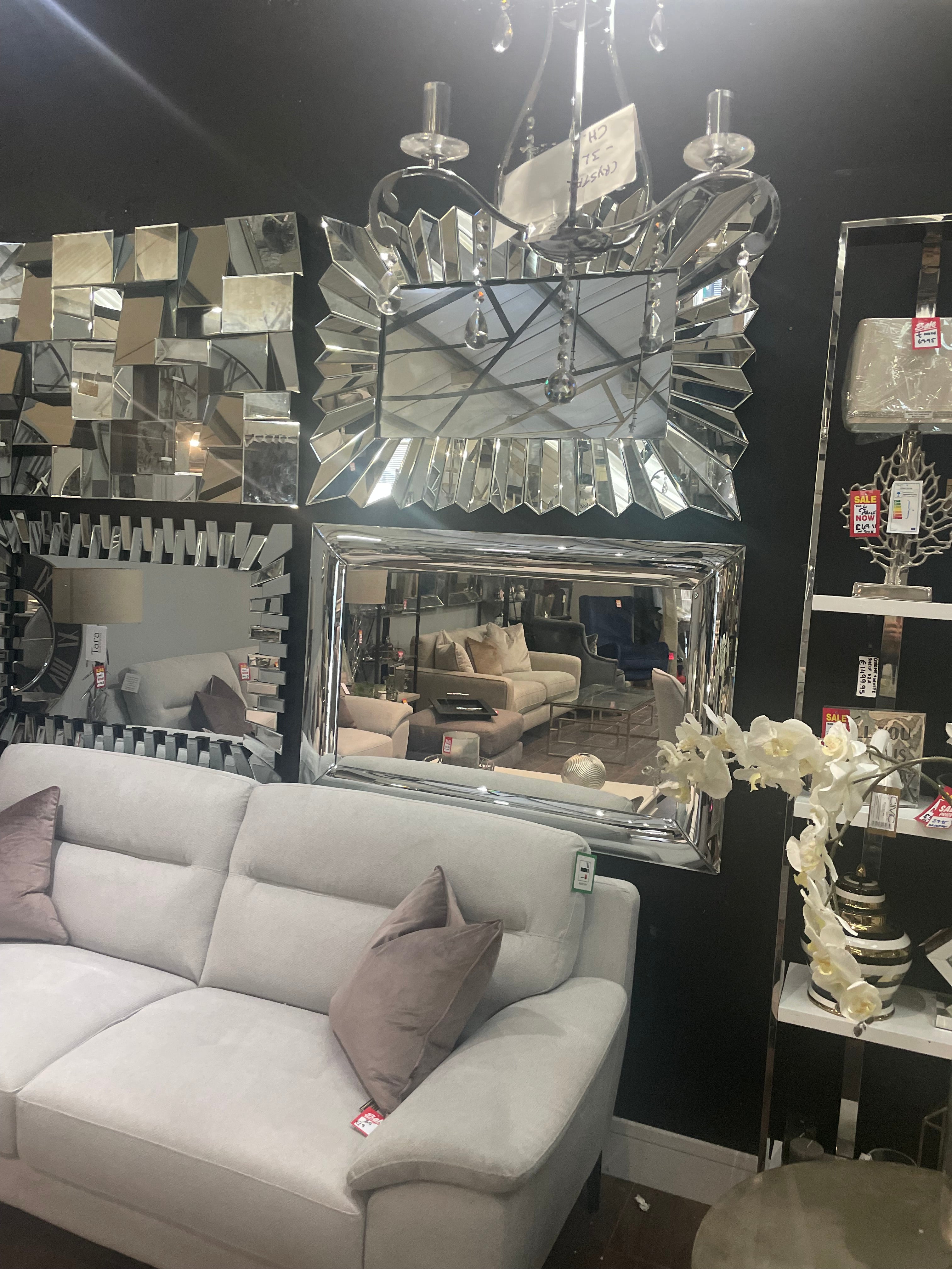 Mirrors on Disposal Sale Offer in our outlet store . Purchase Instore only. Check out our images here