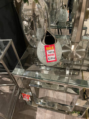 Vase with crush glass reduced Collect only