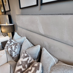 Beau mini me with diagonal lines custom made complete bed