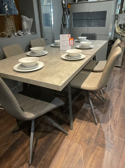 Amalfi extending dining table 160+40 cm , ex display  on clearance. Buy instore only