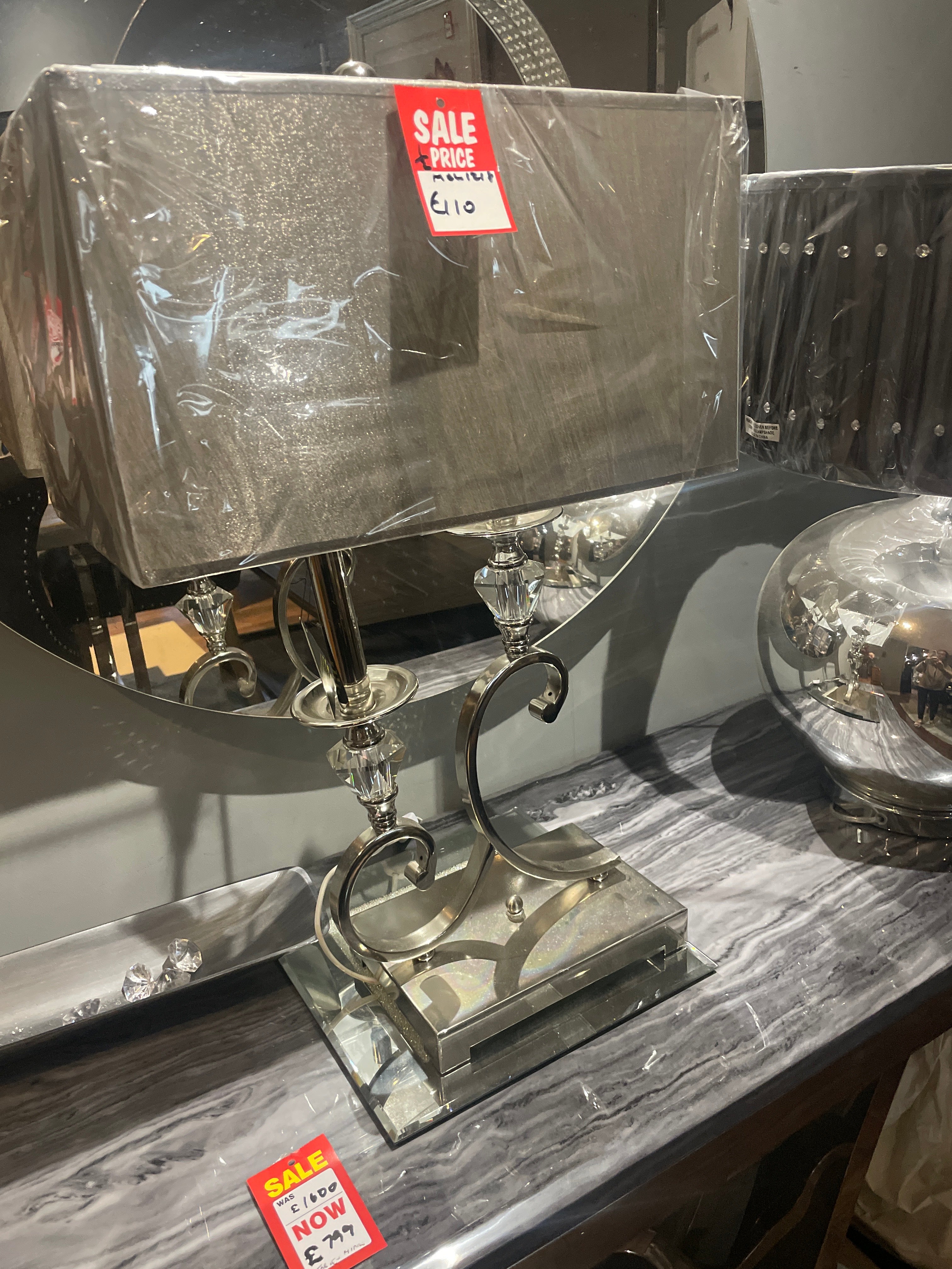 Tishan Table Lamp clearance Instore sold as seen