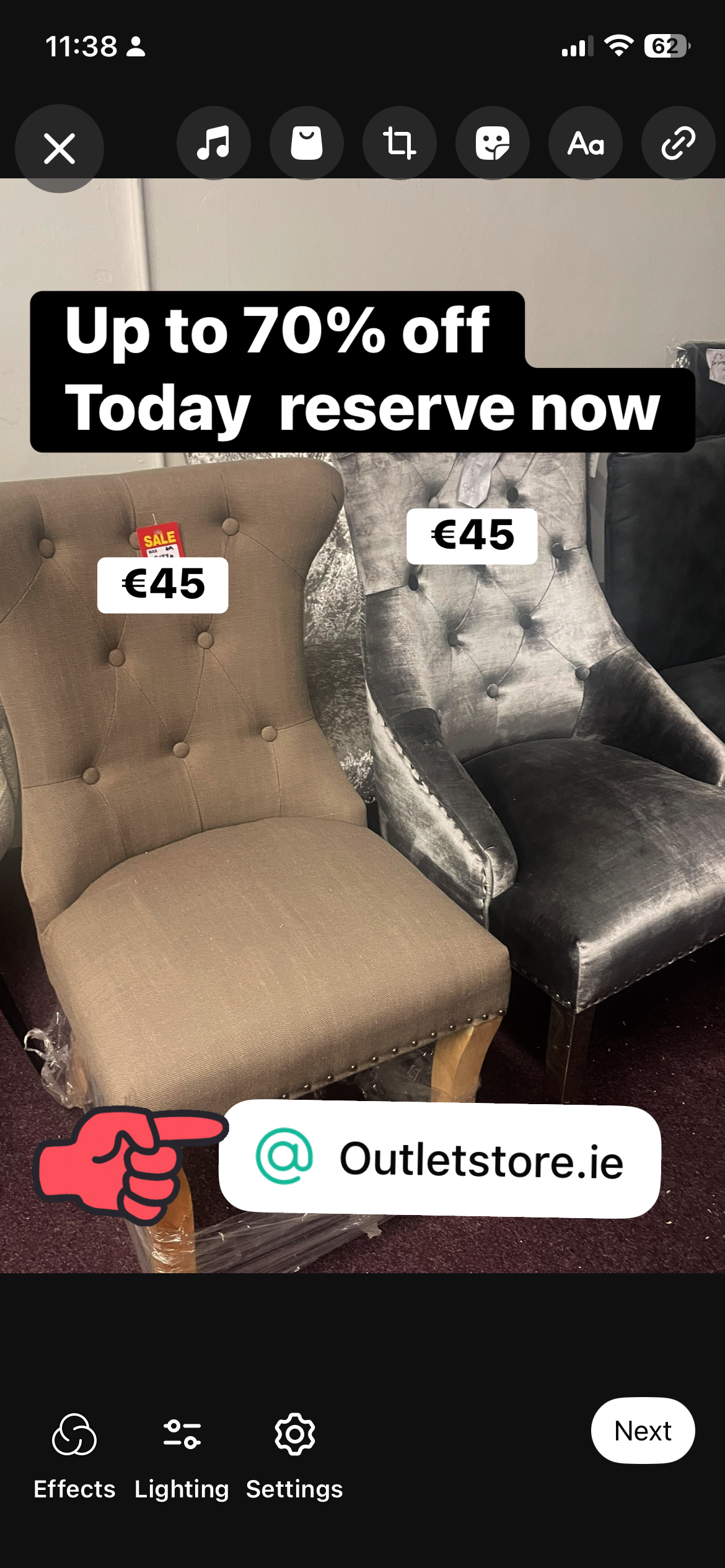 One day sale chair offers for pick up special today only !