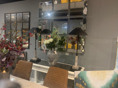 Marin dining table w marble effect top 180 cm and spider leg