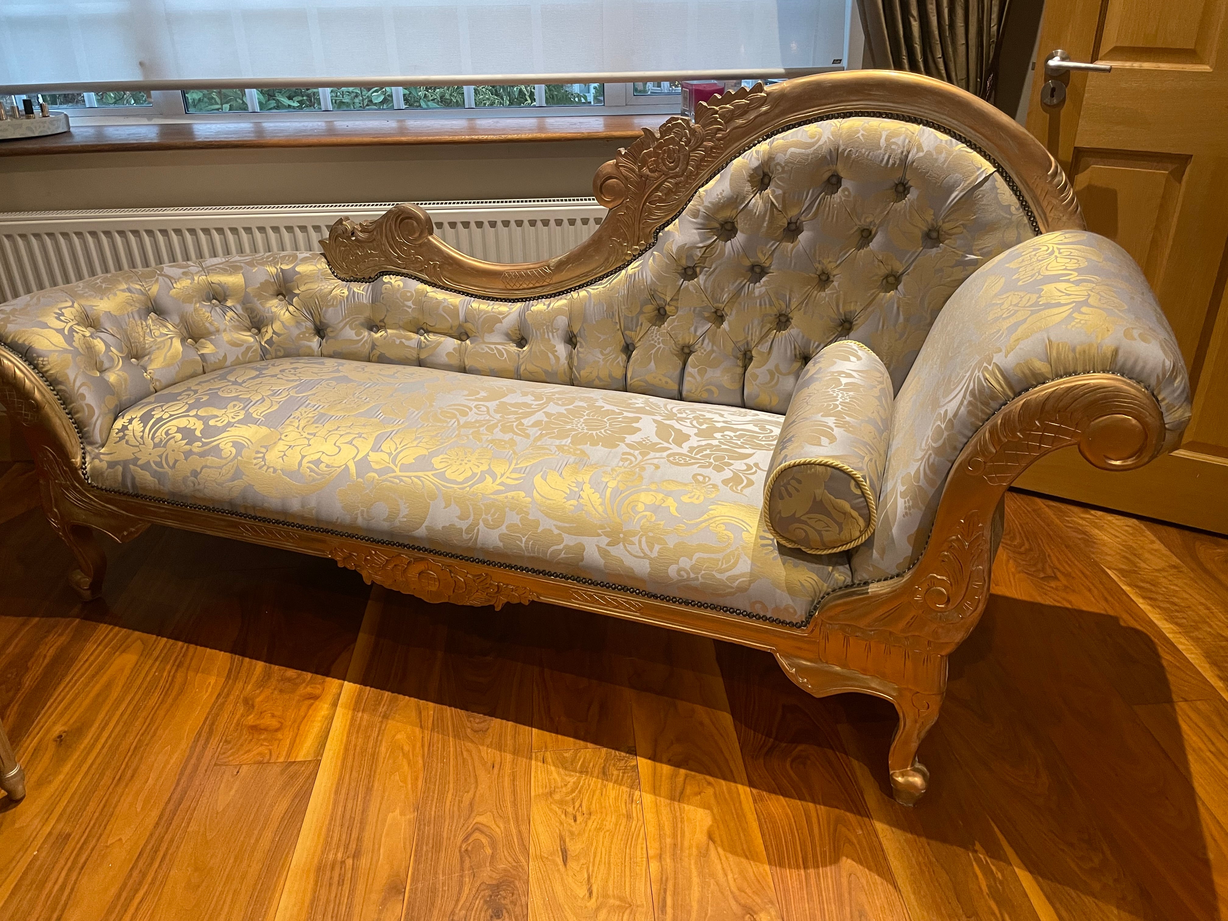 Chaise longue sofa French style.  View instore