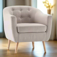 Farrelly tub chair in cream Last one ! clearance offer instore only