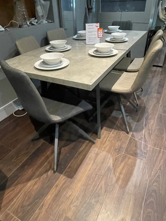 Amalfi extending dining table 160  -200 cm  last one ex display on clearance pay instore only
