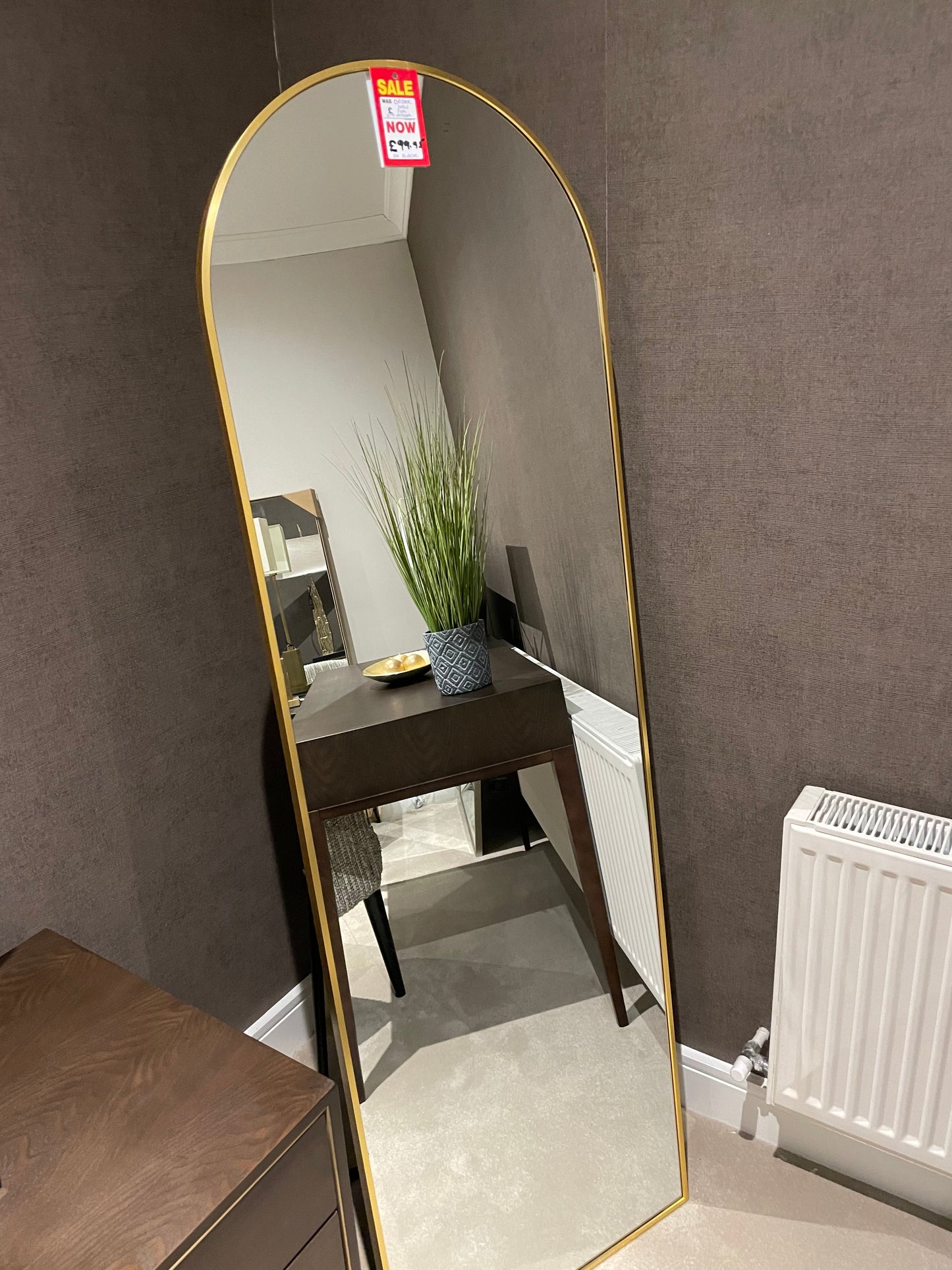 Large karl Dressing Mirror on stand in gold or black special purchase for collection only