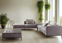 Bibi XL contemporary corner sofa set in modular sections  half price sofa  and table group  instore purchase only