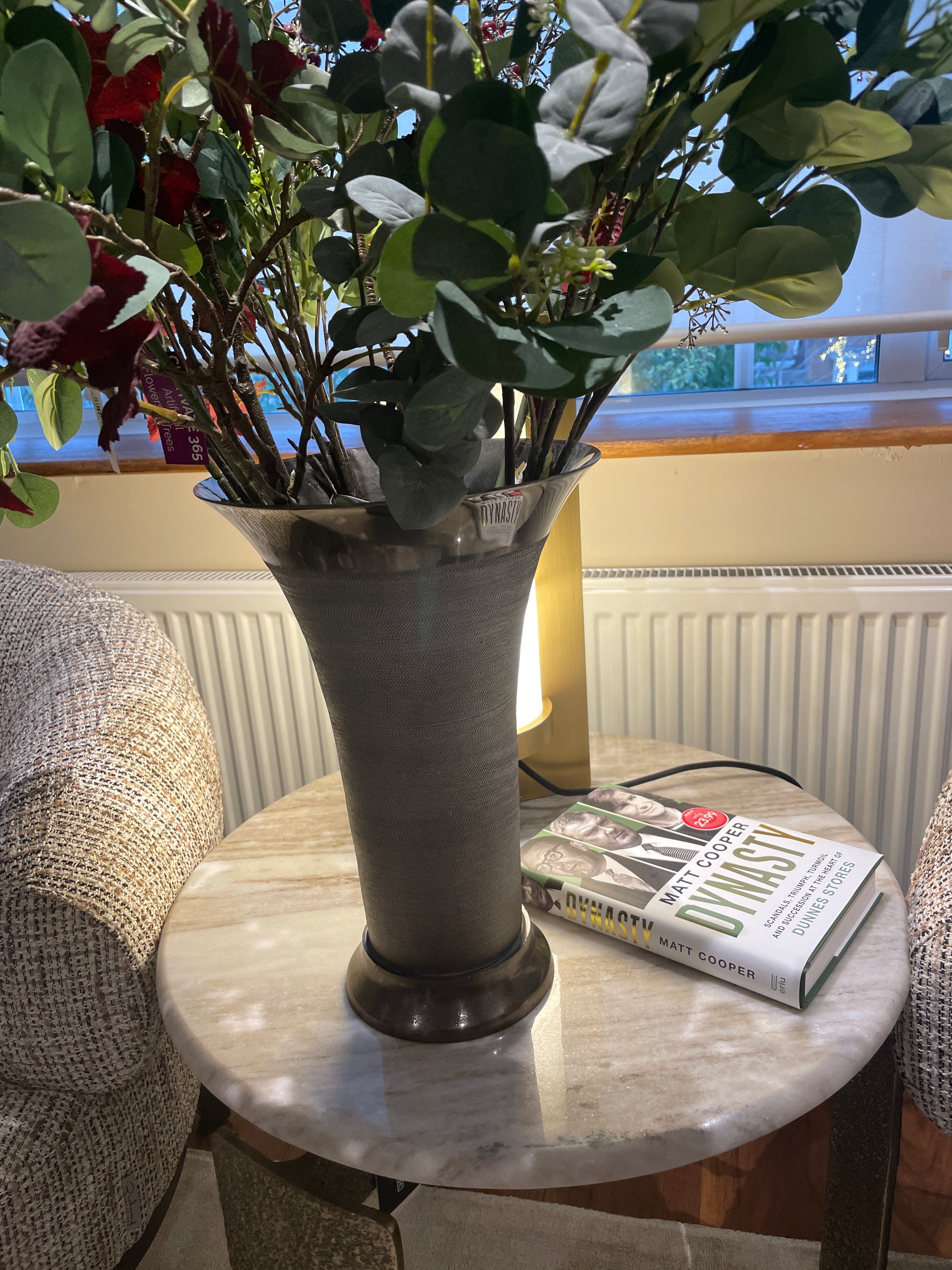 Large Metal vase by Libra  clearance offer Instore less than half price