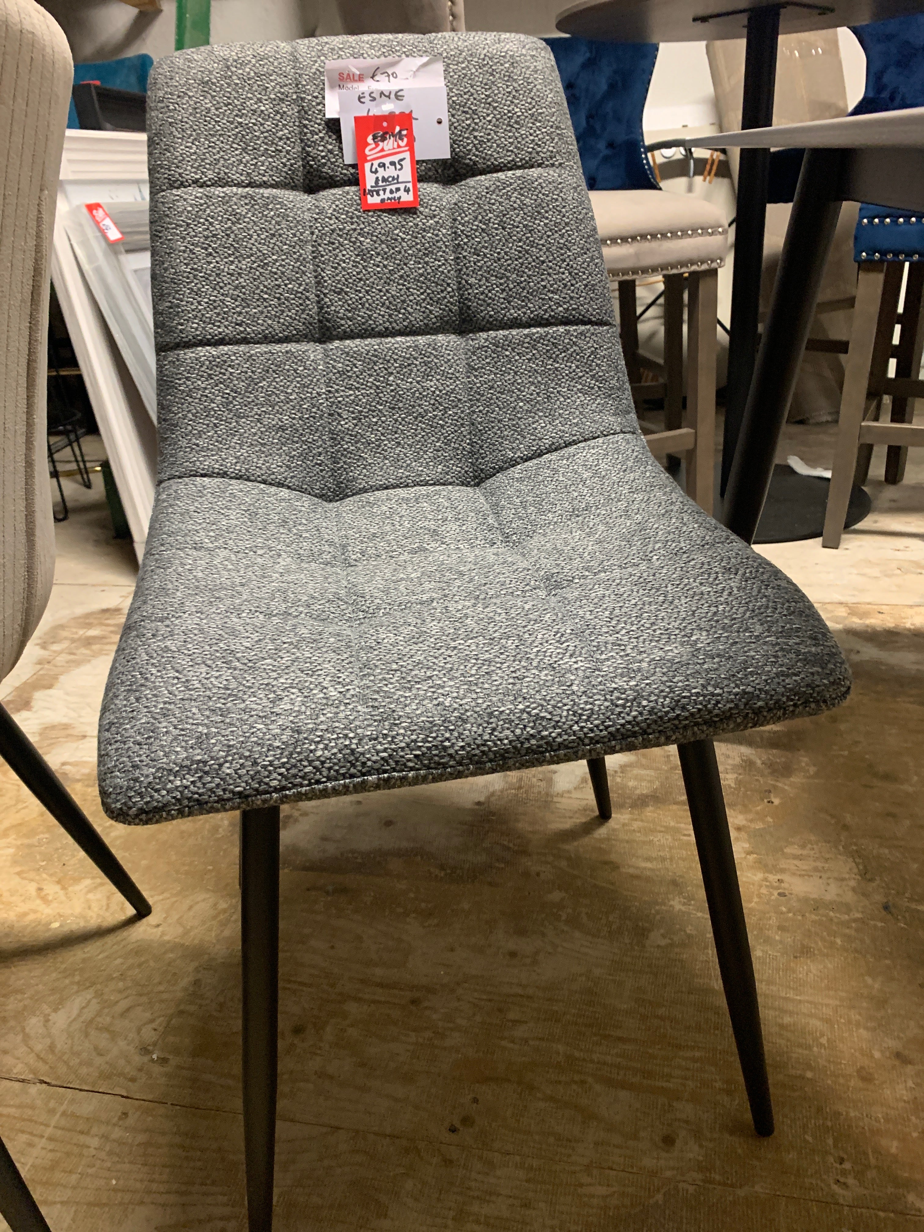 Esme dining chairs  reduced  €49.95 Instore purchase
