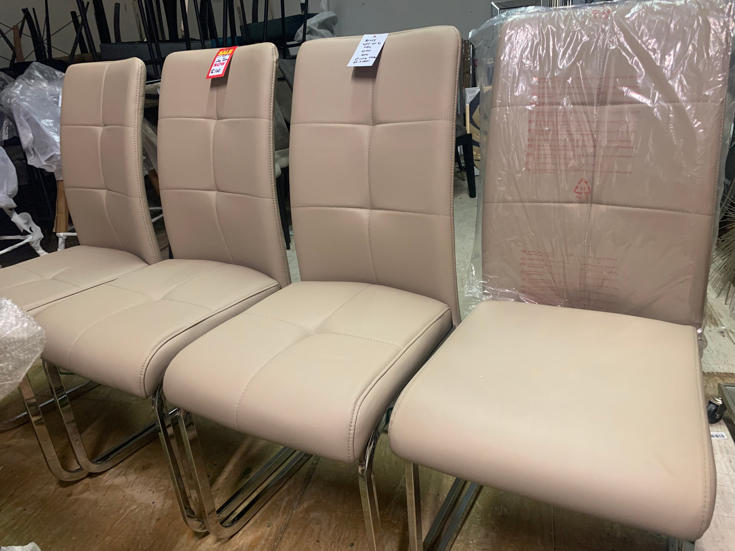 Billy set of 4 chairs clearance for collection only