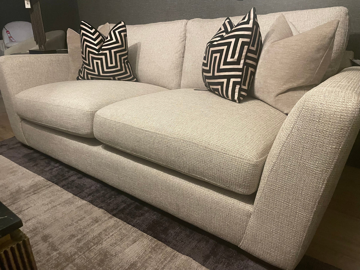Romeo bespoke sofa collection with free scatters custom stock clearance on display