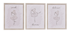 Ballerina - set of 3 fabulous for kids bedroom design sale offer