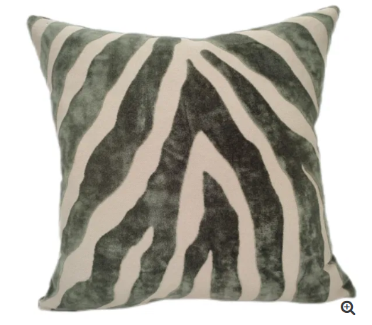 Zebedee Sage cushion 43 x 43 cm
