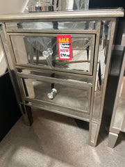 Linda Trade fair bedside 2 drawer Instore only