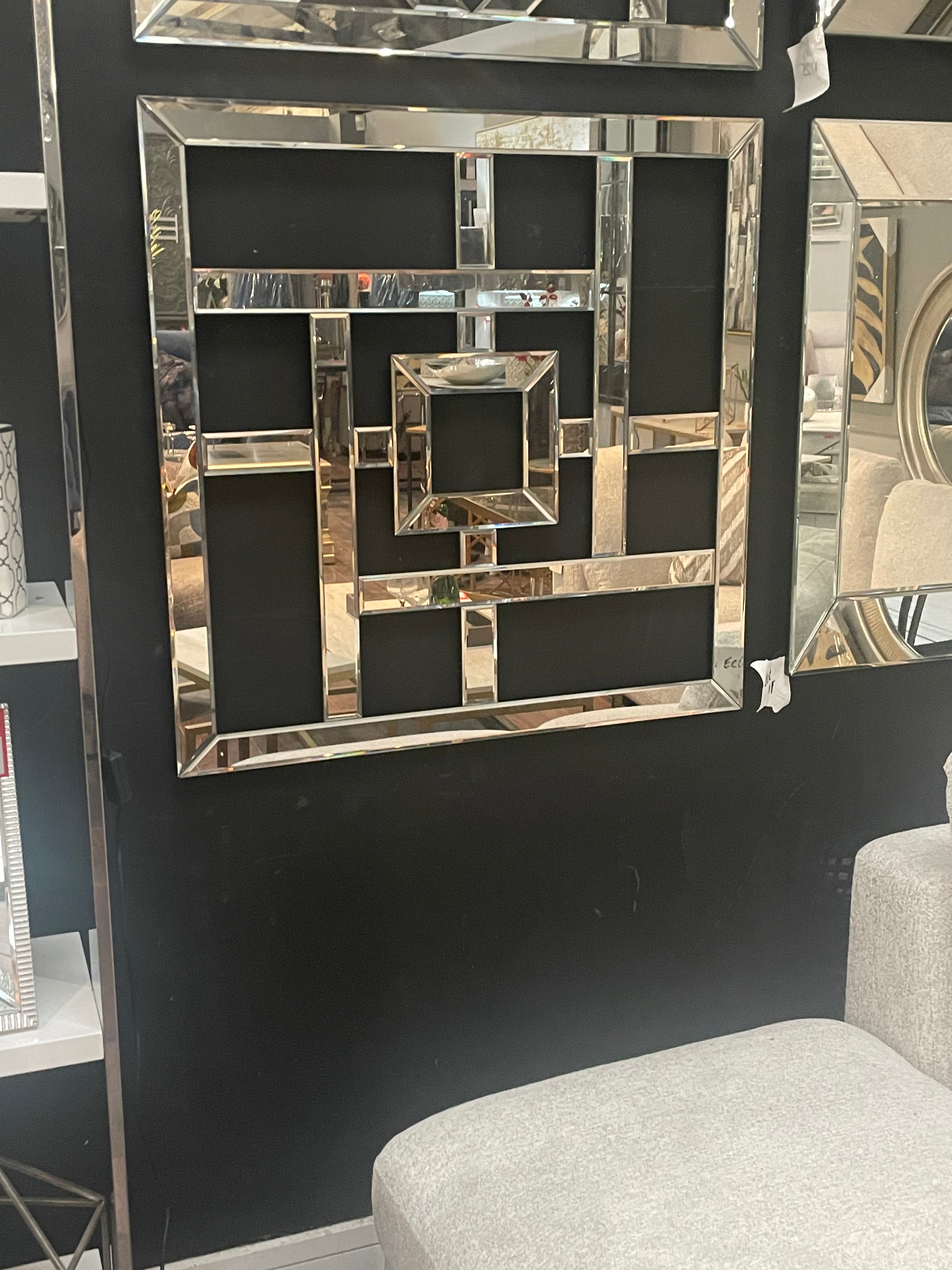 Manhattan Wall  large Geo Art Mirror mirror colour disposal sale. One only