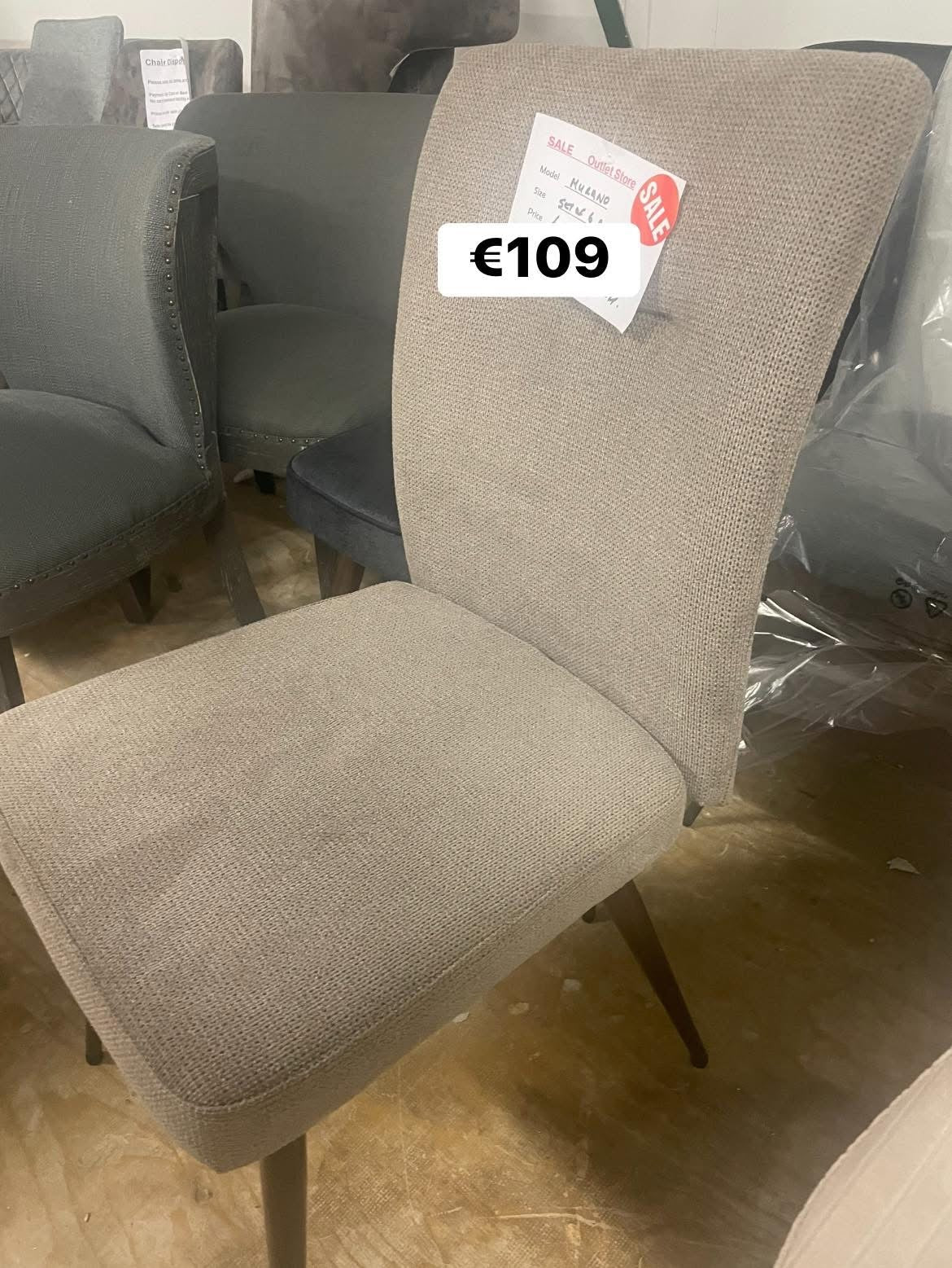 6 x Murano extra comfy dining chair on clearance offer