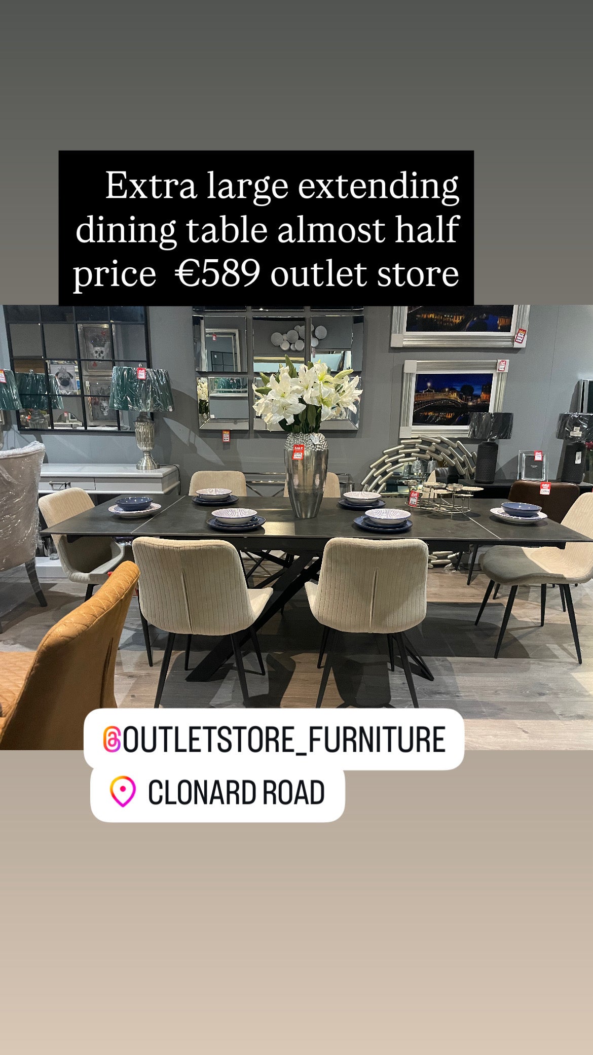 Darrell fabric dining chair in neutral stone colour