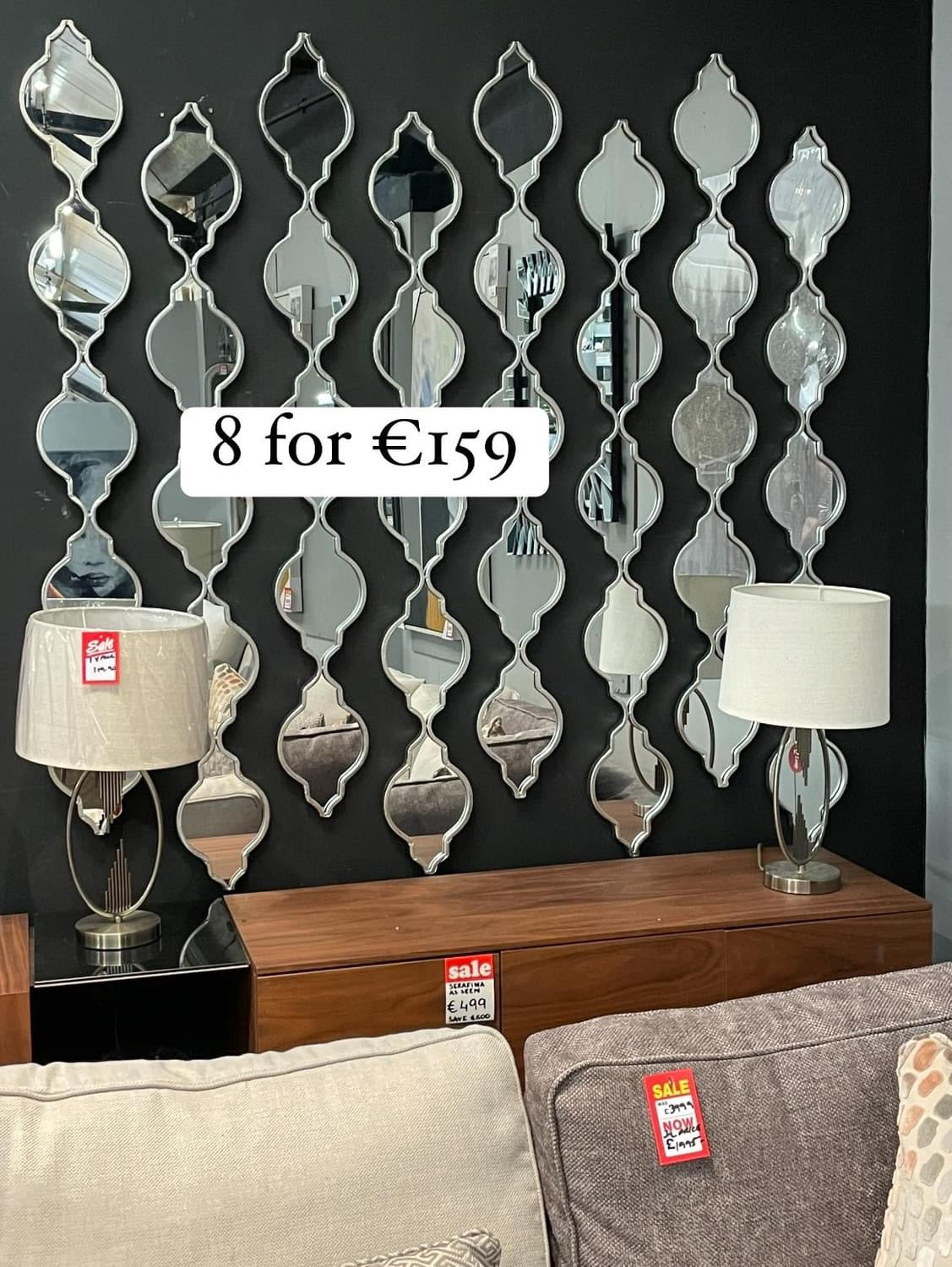 Gatsby Teardrop Mirrors x 8 ( instore purchase only ) clearance deal today
