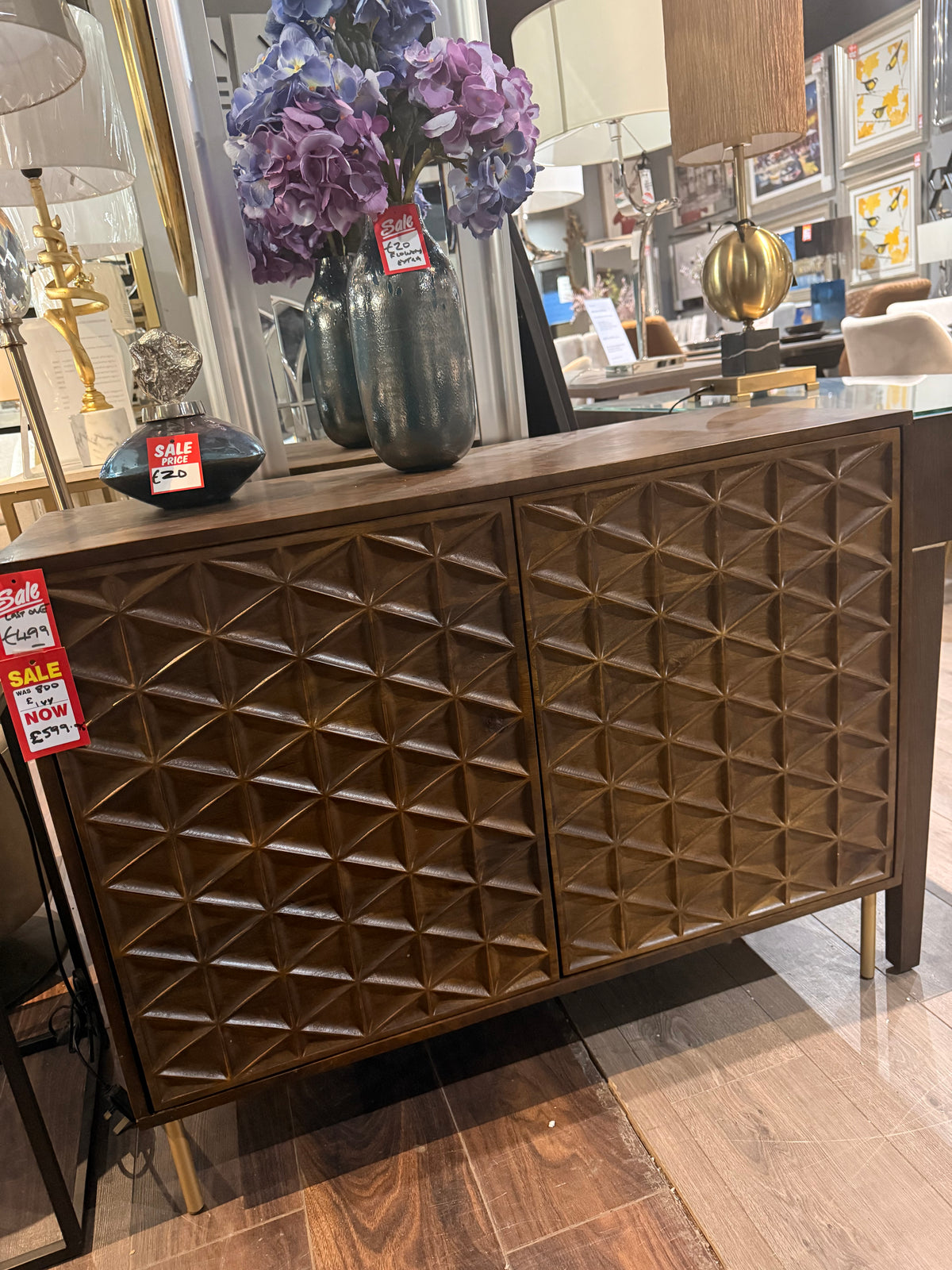 New York Sideboard with 2 doors clearance SALE. Purchase Instore only on display