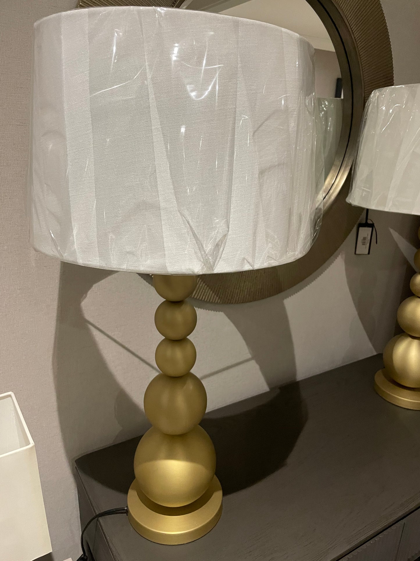 Senna stacked balls  gold lamp reduced for Instore collection only