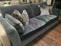 Grey velvet cushions reduced to clear