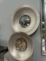 Spun wall hanging discs x 1 lge plus 1 sml